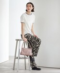 ワイドパンツ パンツ フラワープリント イージ...の詳細画像5