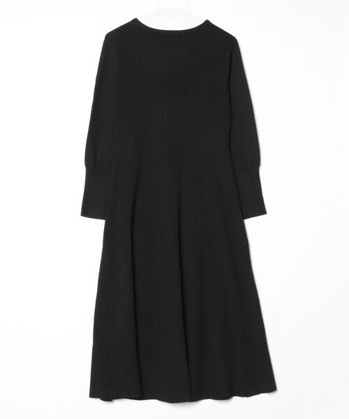 「BEAMS HEART」 ニットワンピース - ブラック レディース_画像2