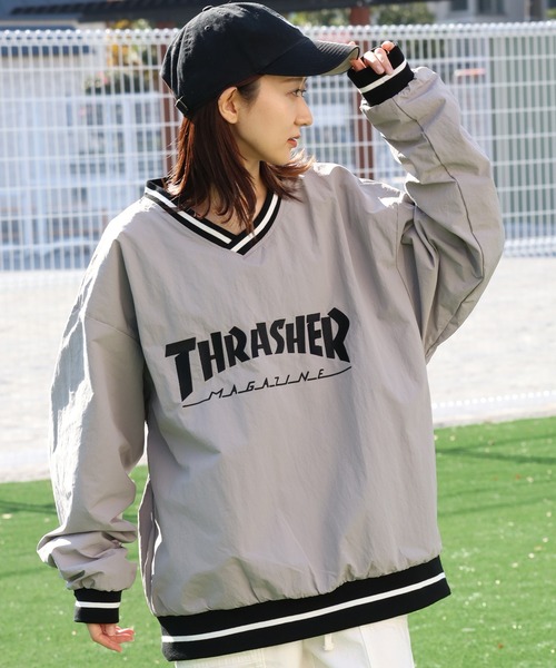「THRASHER」 ナイロンブルゾン M ブラック メンズ_画像3