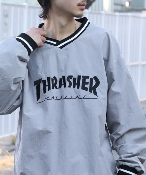 「THRASHER」 ナイロンブルゾン M ブラック メンズ_画像9