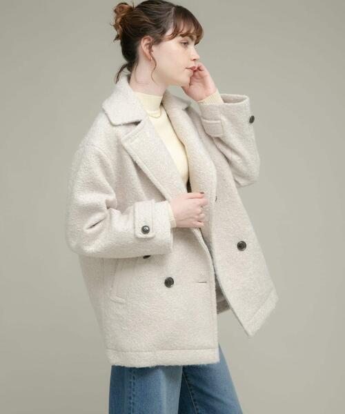 Sonny Label 異素材ショートジャケット ホワイト系 Sonny Label｜異素材衿ショートジャケット | Rakuten Fashion(楽天