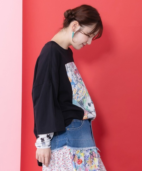 チュニック　ゼラちゃん❣️ レディース ギャザーデザイン ストライプ柄 チュニック通販 [0221