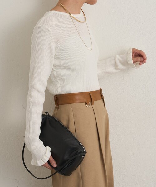 「Omekashi」 ニットカーディガン FREE グレー レディース_画像5