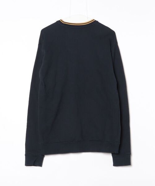 「FRED PERRY」 スウェットカットソー L ネイビー レディースの画像