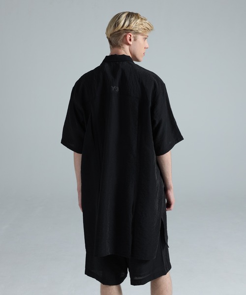 シャツ Y-3 SHORT SLEEVE LONG SHIRT メンズの画像
