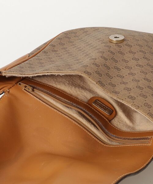 「GUCCI」 シェリーライン インターロッキング GG ショルダーバッグ - ブラウン レディース