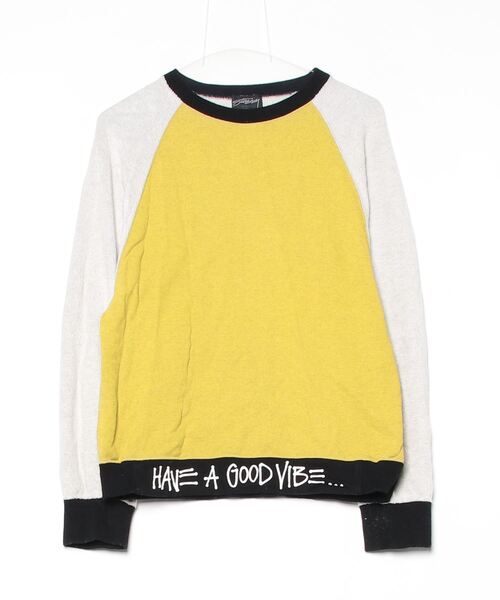 STUSSY（ステューシー） スウェットカットソー S イエロー レディース 