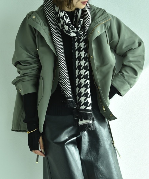 「INTERPLANET」 マウンテンパーカー LARGE カーキ レディース_画像6