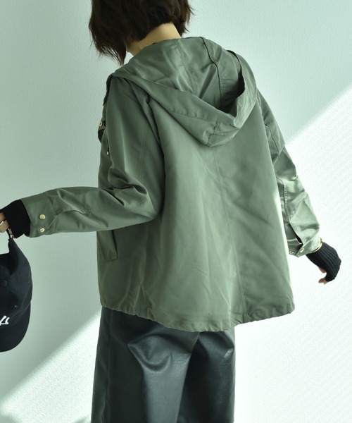 「INTERPLANET」 マウンテンパーカー LARGE カーキ レディース_画像7