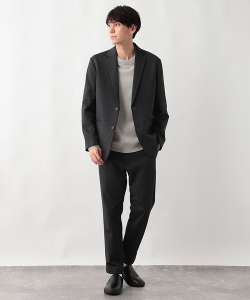 「GLOBAL WORK」 テーラードジャケット SMALL チャコールグレー メンズ_画像4