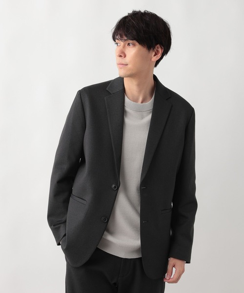 「GLOBAL WORK」 テーラードジャケット SMALL チャコールグレー メンズ_画像6