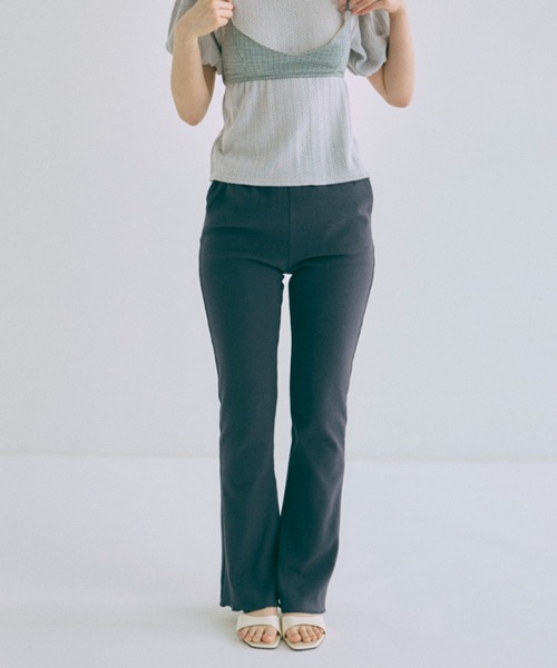 パンツ Rib Flare Pants レディースの画像