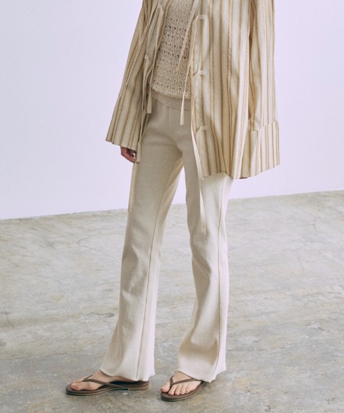 パンツ Rib Flare Pants レディースの画像