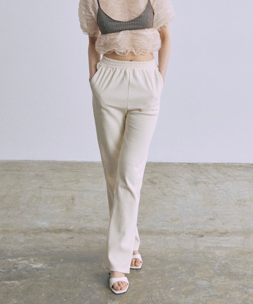 パンツ Rib Flare Pants レディースの画像