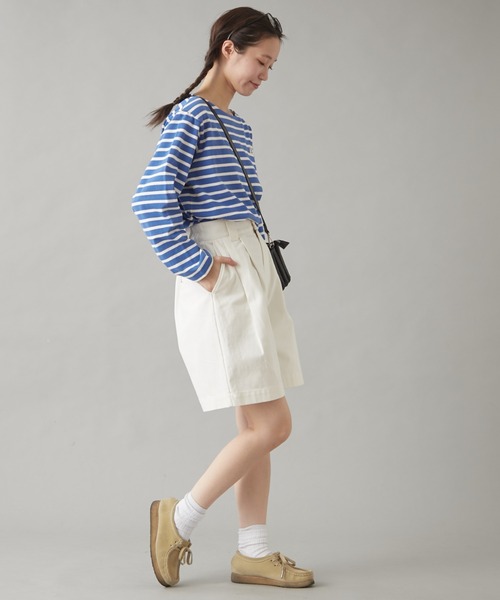 「GEVACO」 長袖カットソー MEDIUM ブルー レディース_画像2