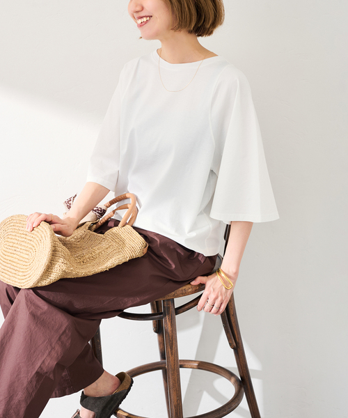 FRAMeWORK（フレームワーク） tシャツ フレアスリーブTee レディース