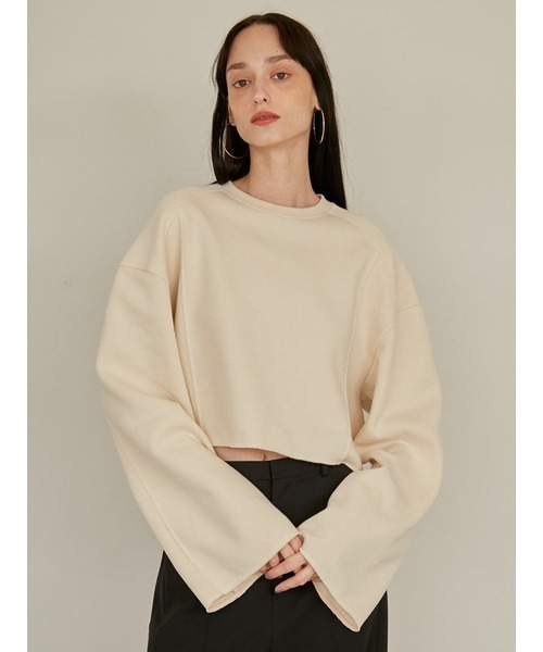 「styling/」 長袖カットソー FREE レッド レディース_画像3