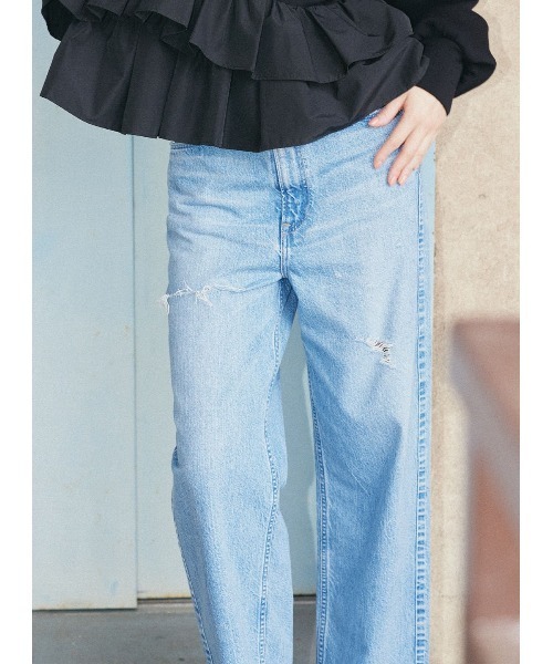 「COEL」 「upperhights」デニムパンツ 24 ブルー レディース_画像8