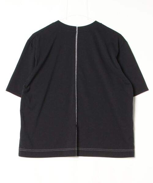 「UJOH」 半袖Tシャツ 2 ネイビー レディース_画像2