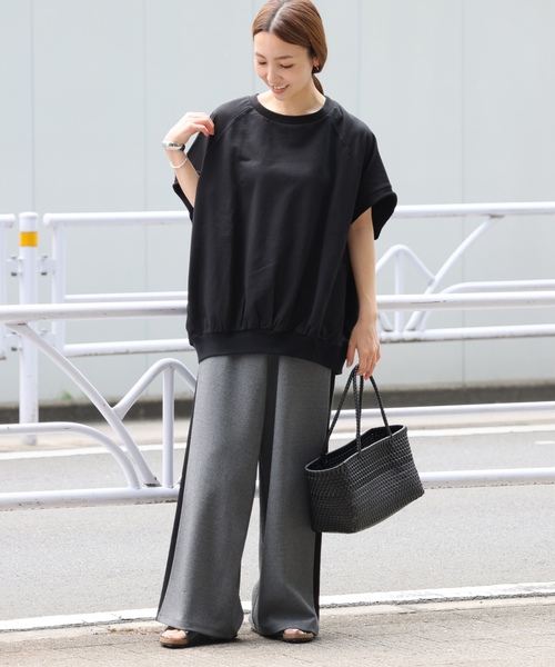 「JOURNAL STANDARD relume」 半袖カットソー FREE ブラック レディース_画像2