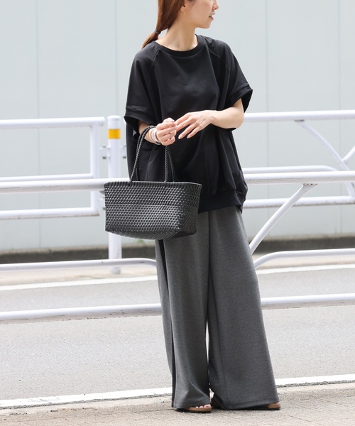 「JOURNAL STANDARD relume」 半袖カットソー FREE ブラック レディース_画像3