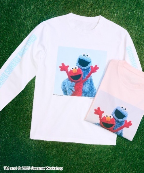 「SESAME STREET」 長袖カットソー MEDIUM ピンク レディース_画像2