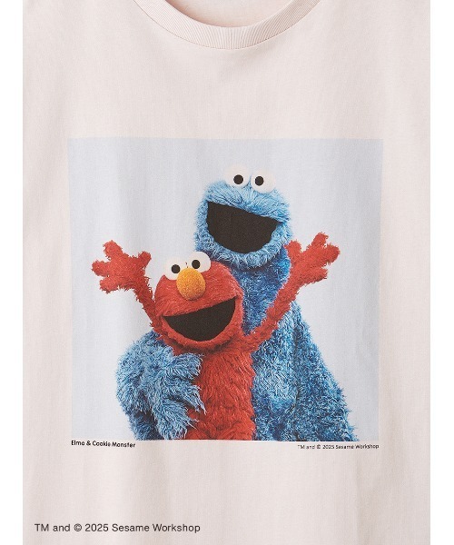 「SESAME STREET」 長袖カットソー MEDIUM ピンク レディース_画像7