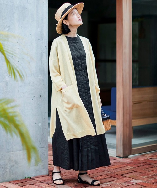 「Sunny clouds」 半袖ワンピース X-LARGE ブラック レディース_画像6