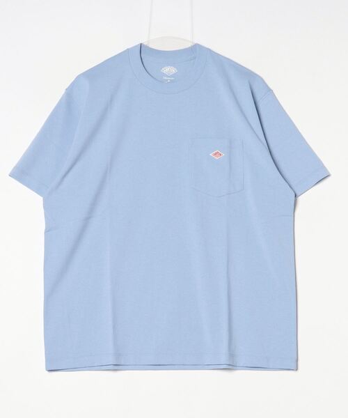 Danton（ダントン） 半袖Tシャツ S サックスブルー メンズ : ZOZOTOWN