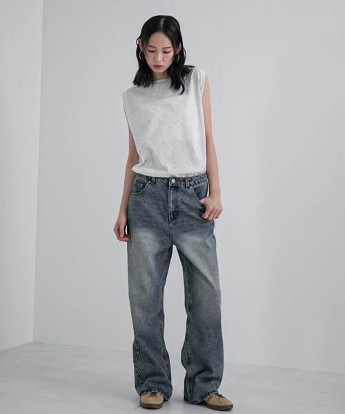 「feepur」 デニムパンツ MEDIUM ブラック レディース_画像3