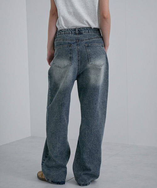 「feepur」 デニムパンツ MEDIUM ブラック レディース_画像7