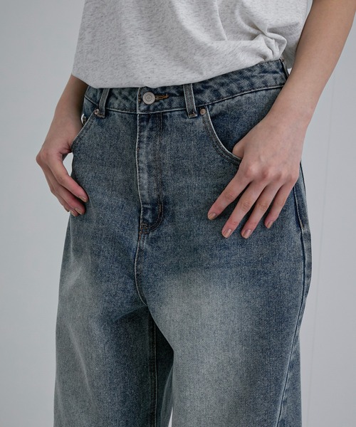 「feepur」 デニムパンツ MEDIUM ブラック レディース_画像8