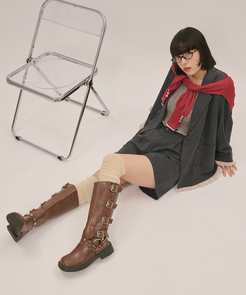 「loin nuit」 ジャケット FREE ネイビー レディース_画像3
