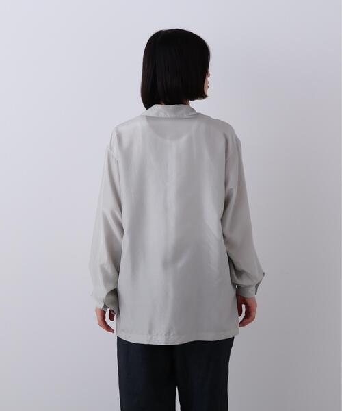 YLEVE（イレーヴ） ブラウス シャツ YLEVE / SILK HABUTAE PAJAMA