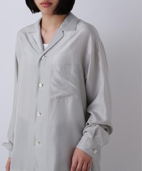 YLEVE（イレーヴ） ブラウス シャツ YLEVE / SILK HABUTAE PAJAMA