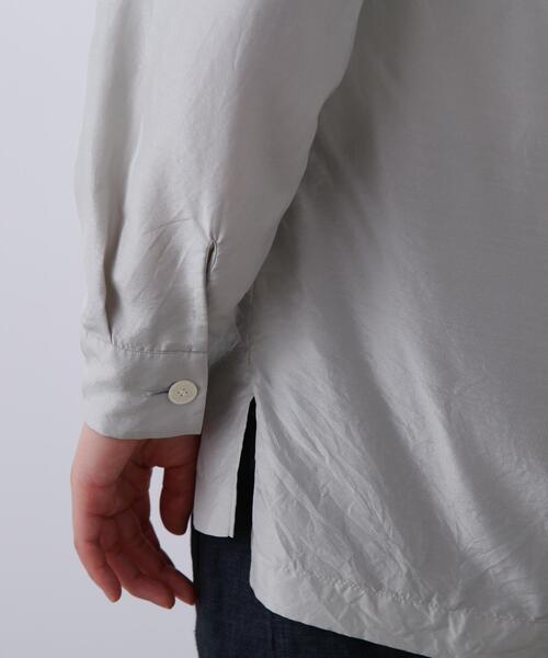 YLEVE（イレーヴ） ブラウス シャツ YLEVE / SILK HABUTAE PAJAMA