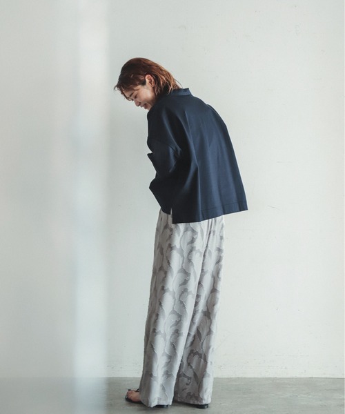 「FIL DE FER」 半袖シャツ FREE ネイビー レディース_画像6