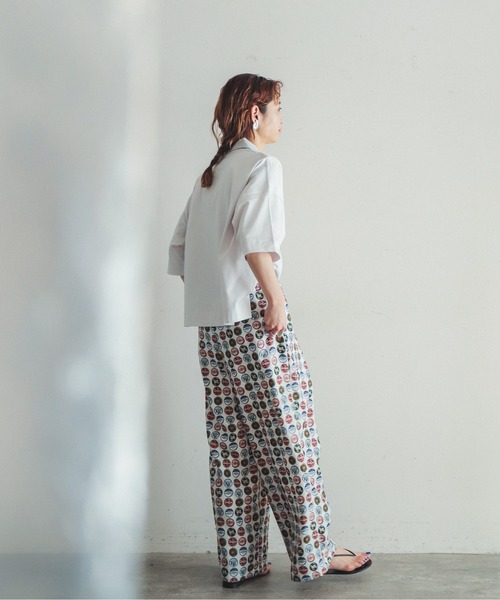 「FIL DE FER」 半袖シャツ FREE ネイビー レディース_画像8