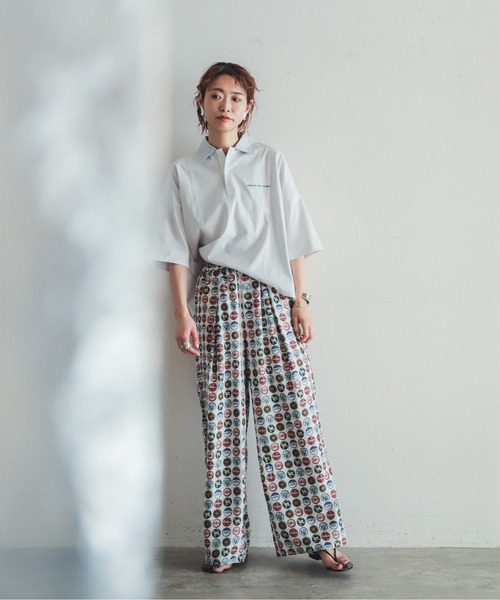 「FIL DE FER」 半袖シャツ FREE ネイビー レディース_画像9