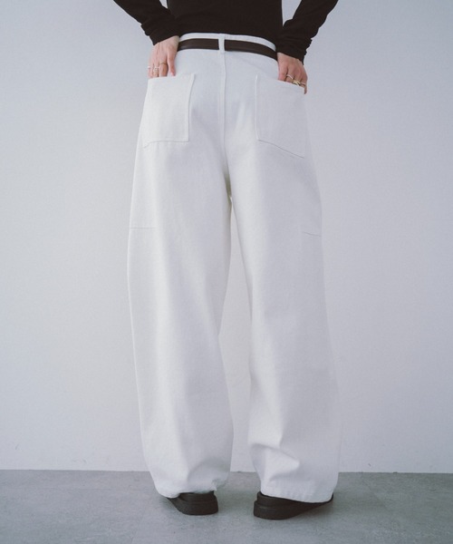 「HANNE」 チノパンツ SMALL ベージュ レディース_画像9