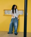 ワイドパンツ ジーンズ デニム デニムパンツ ...の詳細画像3