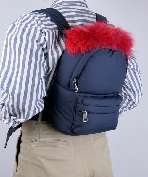 未使用 ツモリチサト ファー リュック tsumori chisato CARRY リュック ファーフェイス リュック