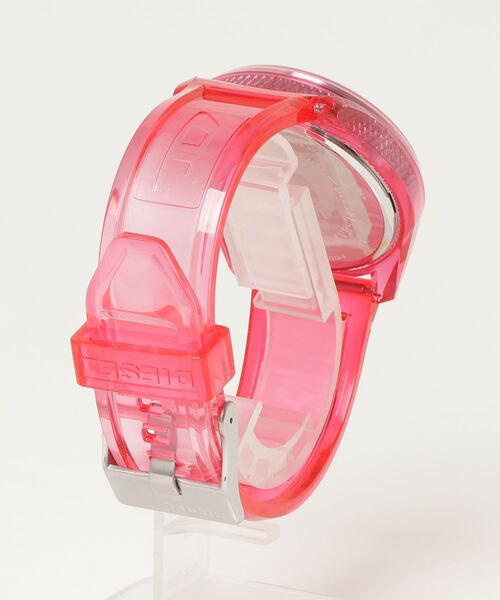 DIESEL ディーゼル DZ1929 MS9 エムエスナイン クリア ピンク Diesel MS9 Quartz Pink Dial Ladies Watch DZ1929 – Watches of