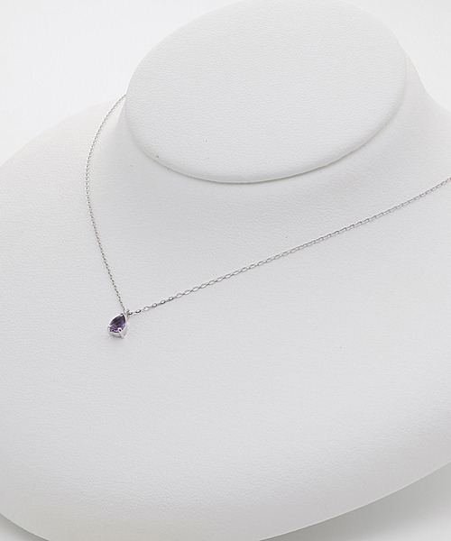 BLOOM（ブルーム） ネックレス 2月誕生石 K10 ホワイトゴールド