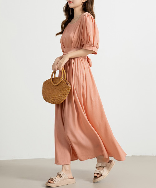 DAY CLOSET ワンピース レディース きれいめAラインウエスト