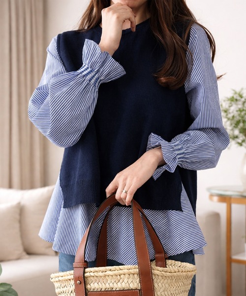 Ameri シャツ/ブラウス/キャミ/ベスト Ameri（アメリ）の「UND BUSTIER SET SHIRT（シャツ/ブラウス）」 - WEAR
