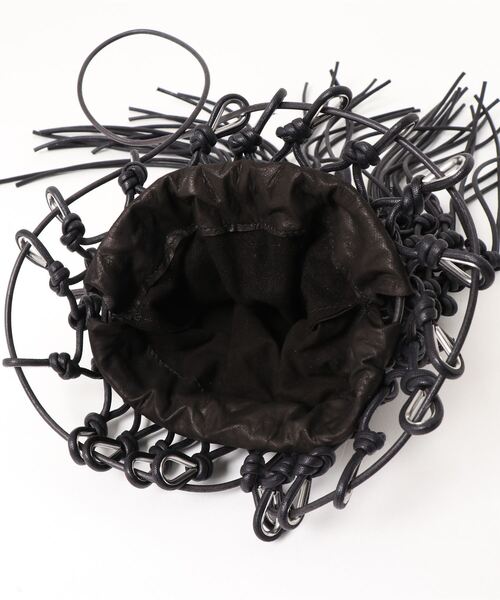 ショルダーバッグ T.A.S ティーエーエス / MACRAME BAG BIG マクラメレザーショルダーバッグ / BAG-092の画像