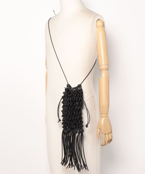 ショルダーバッグ T.A.S ティーエーエス / MACRAME BAG BIG マクラメレザーショルダーバッグ / BAG-092の画像
