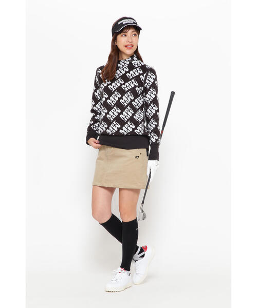 FILA メッシュパターンスカート ベージュ　Sサイズ FILA レディース フィラ ゴルフ ワンピース 巾広ボーダー 751