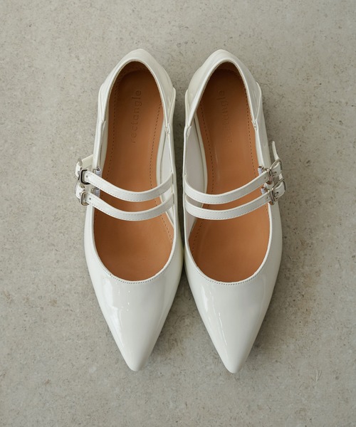 【美品】Kim ダブルストラップ ヒール rectangle パンプス ダブルストラップパンプス : ZOZOTOWN Yahoo
